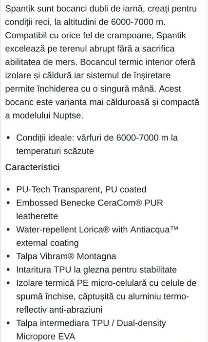 Bocanci iarna La Sportiva