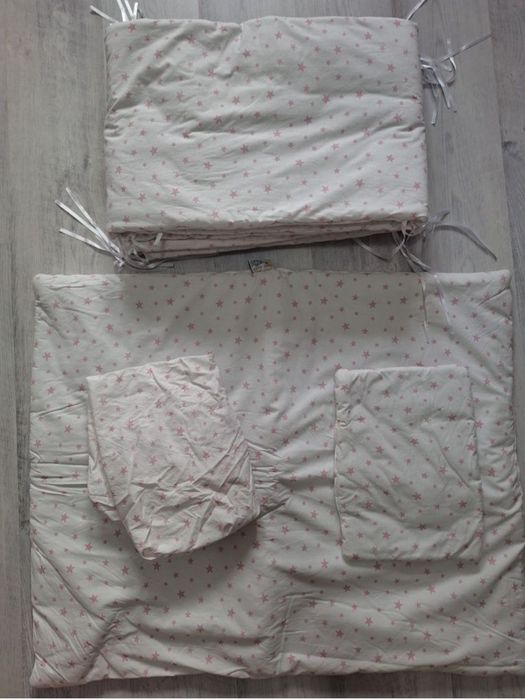 Set aparatori laterale patut, bumbac, 5 piese