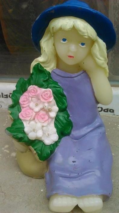 Светеща восъчна фигура дама цветя пано статуя кукла дете играчка кукла