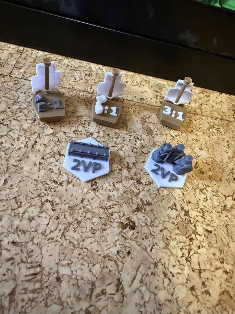 Catan Printat 3D Colorat
