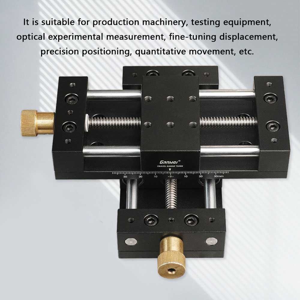 Прецизна плъзгаща се маса по X/Y ос Ръчна линейна транслация 40x70 мм