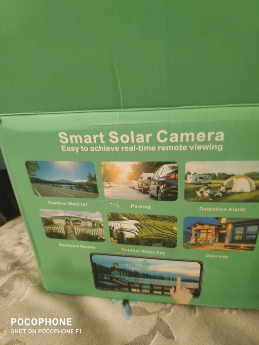 Camera Supraveghere cu Panou Solar, WIFI, 4k Ultra HD 8 MP, Rotire