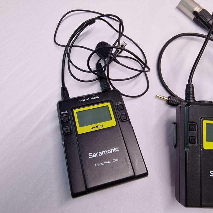 Радио петличный микрофон, петличка Saramonic UwMic9 TX9+TX9+RX9