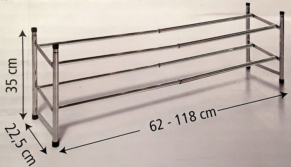 RAFT EXTENSIBIL din metal cromat pentru încălțăminte NOU - 40 Lei