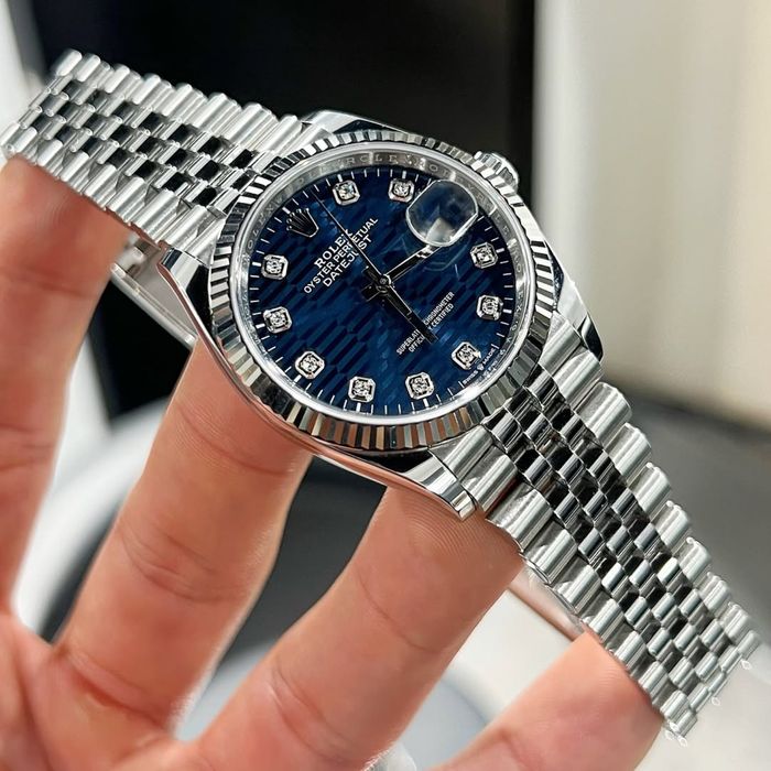 Rolex datejust blue dial 36,mm lady