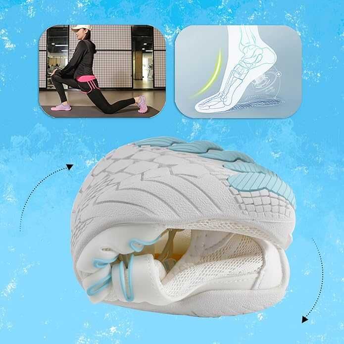 tqgold Боси обувки, летни обувки за плуване и фитнес