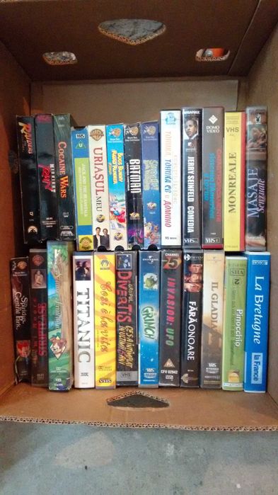 Colectie Casete Video VHS Originale Filme Artistice Desene Animate