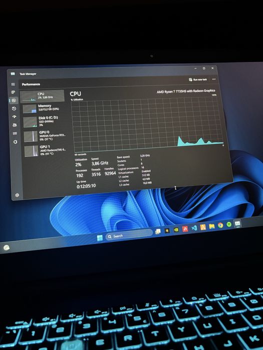 Laptop gaming ryzen 7 | RTX 4060 | 16 GB RAM DDR5 | 1T SSD