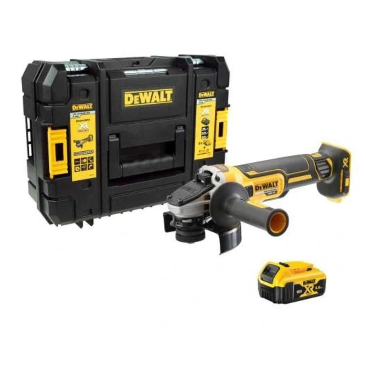 Акумулаторен ъглошлайф DeWALT DCG405NТ, 18V, Ф125мм + батерия 5Ah