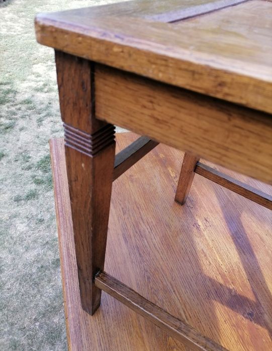 Masa lemn masiv din stejar + 4 scaune