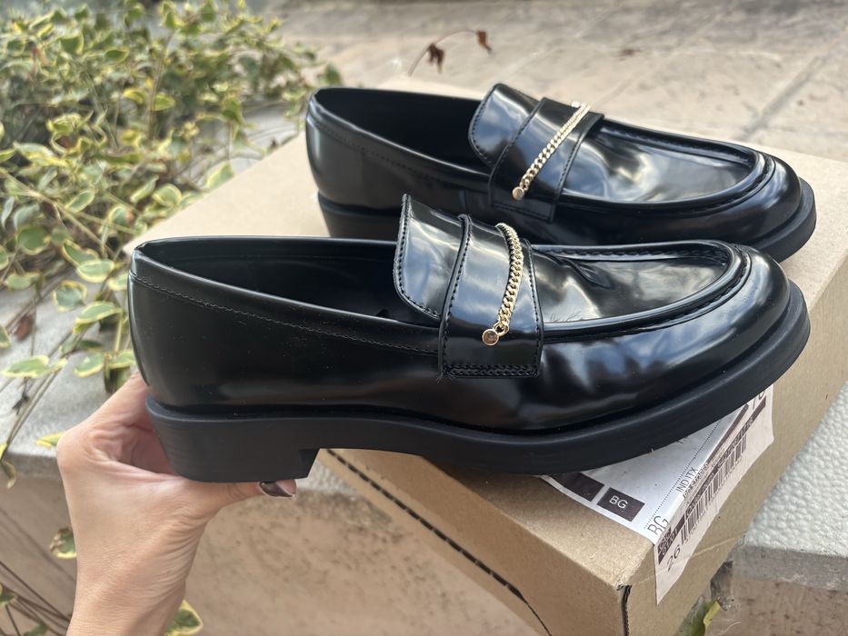 Кожени мокасини на ZARA - 39