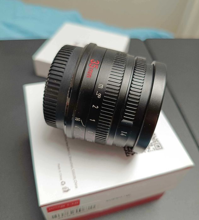 Obiectiv 7Artisans 35mm F1.4 MFT/M43 (aproape NOU, la cutie)