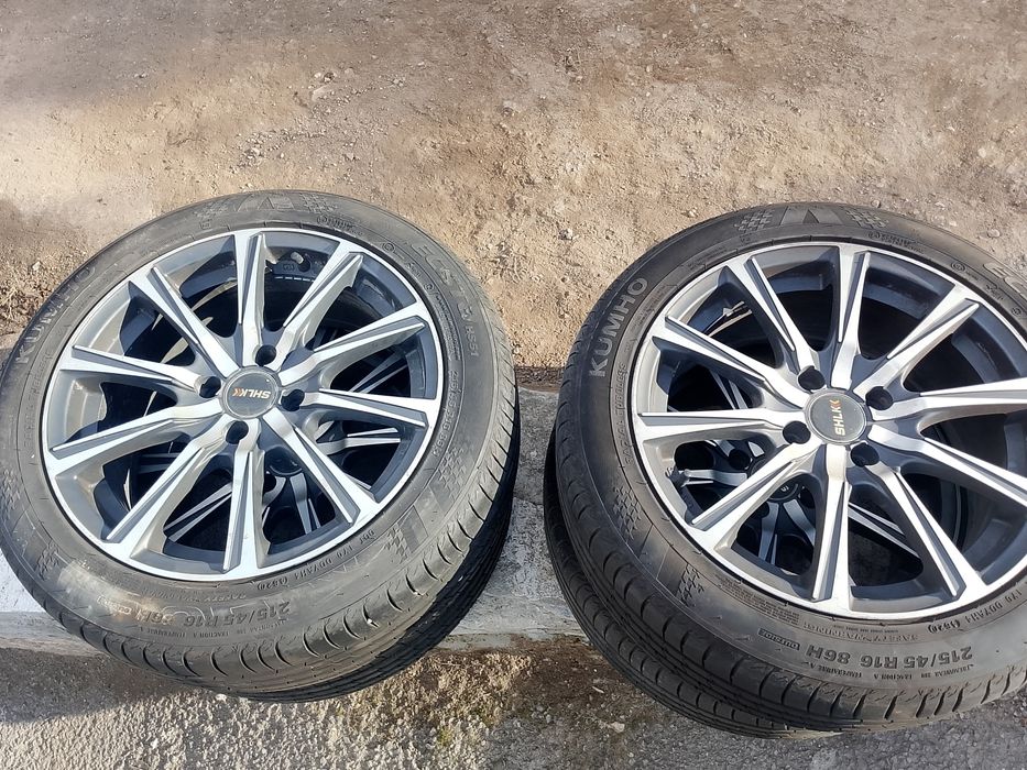 Лети джанти 4х100 с гуми 215 45 16