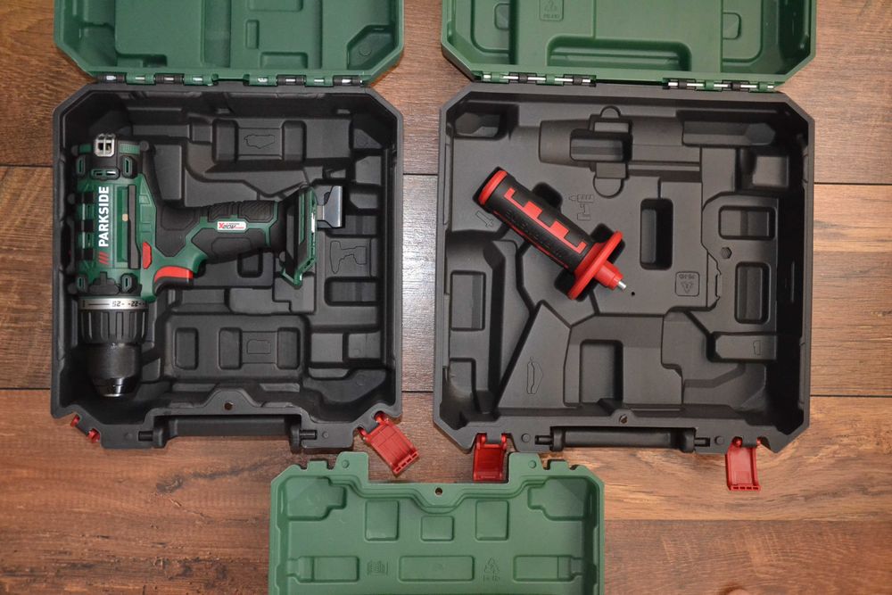 Нови куфари за винтоверти Parkside за 12V и за 20V