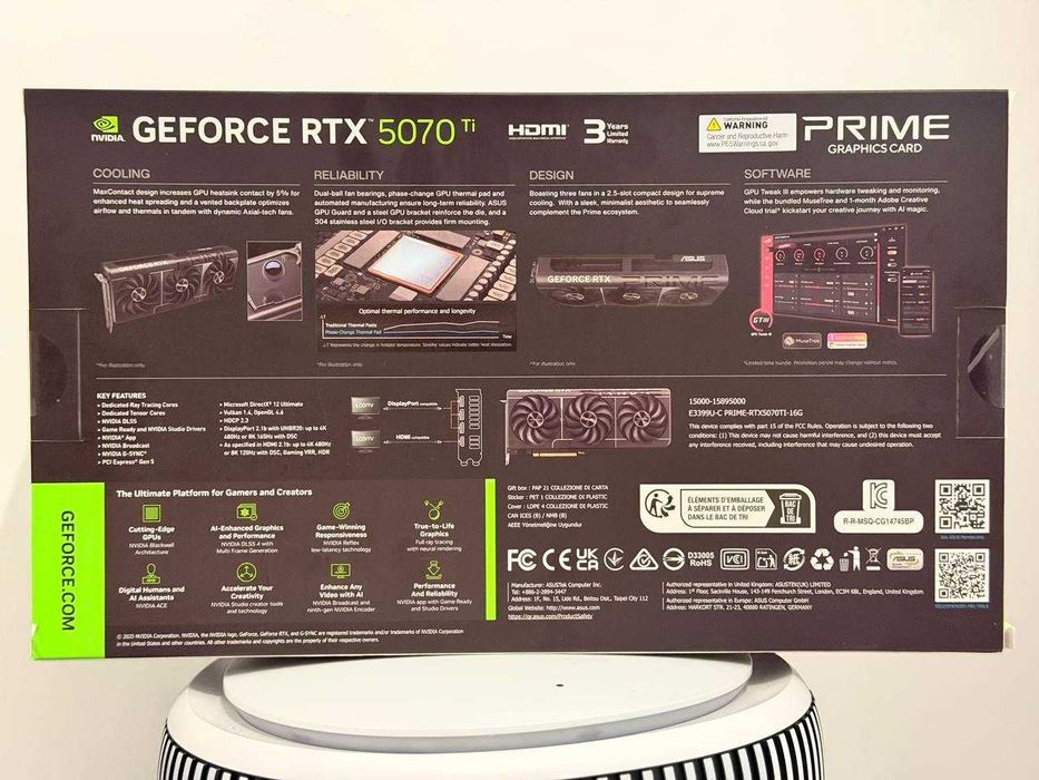Видеокарта ASUS PRIME RTX 5070 TI