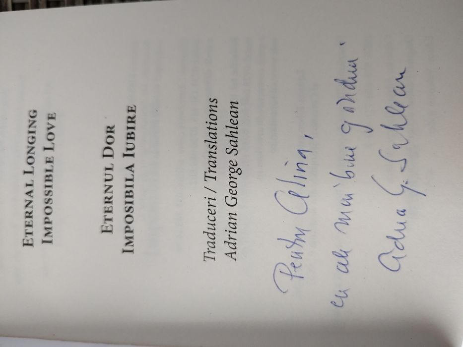 Eternul dor, imposibila iubire - traducere în engleză Mihai Eminescu