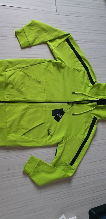 Emporio Armani EA7 Full Zip Hoodie  XL / 2XL НОВО ОРИГИНАЛ Мъжко Горни