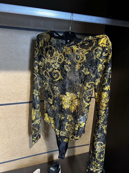 Дамско оригинално прозрачно/ дантелено боди Versace