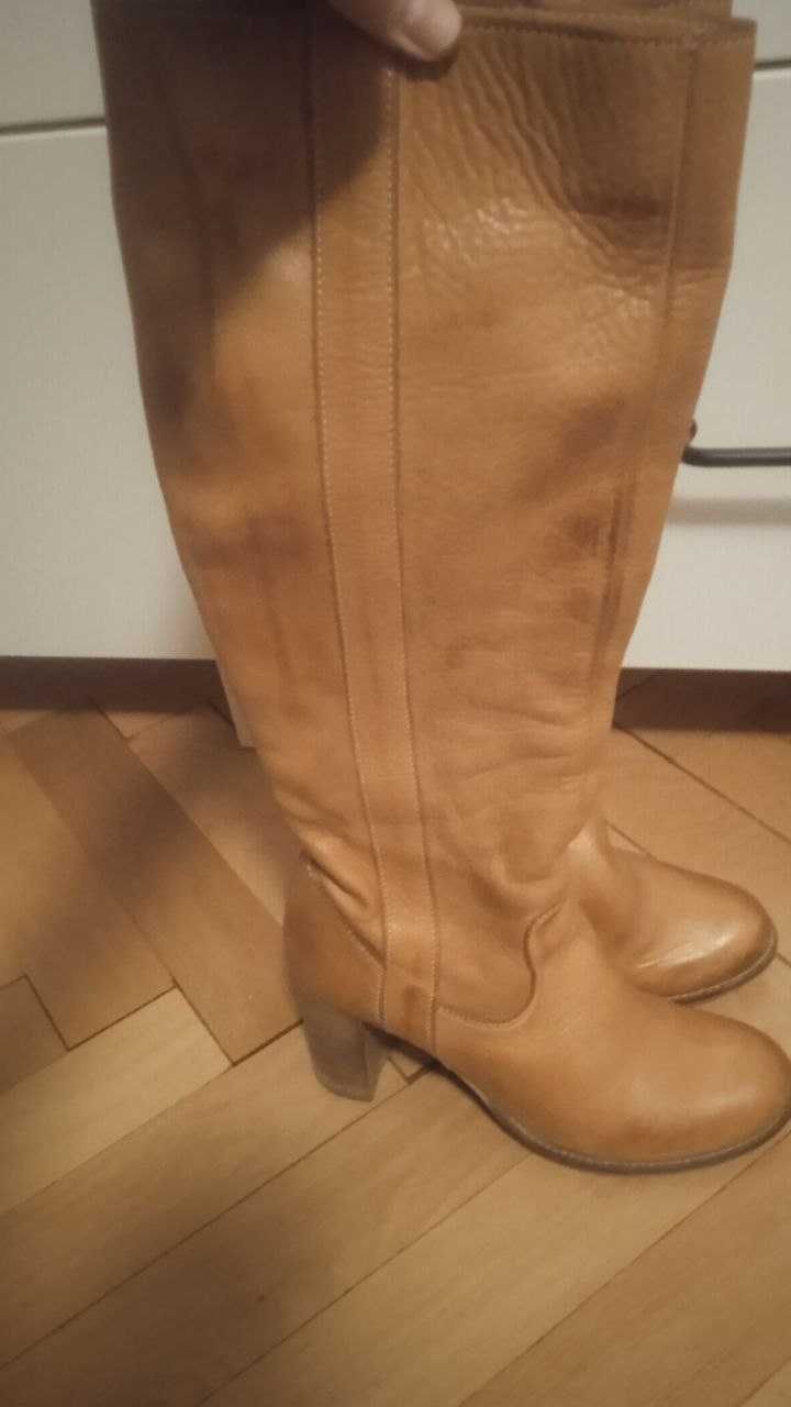 cizme de piele lungi