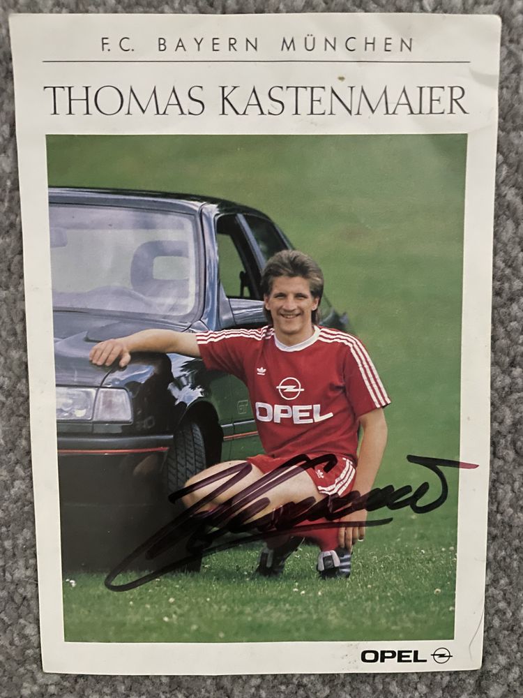 Vând autograf Thomas Kastenmaier, Bayern Munchen 1989-1990