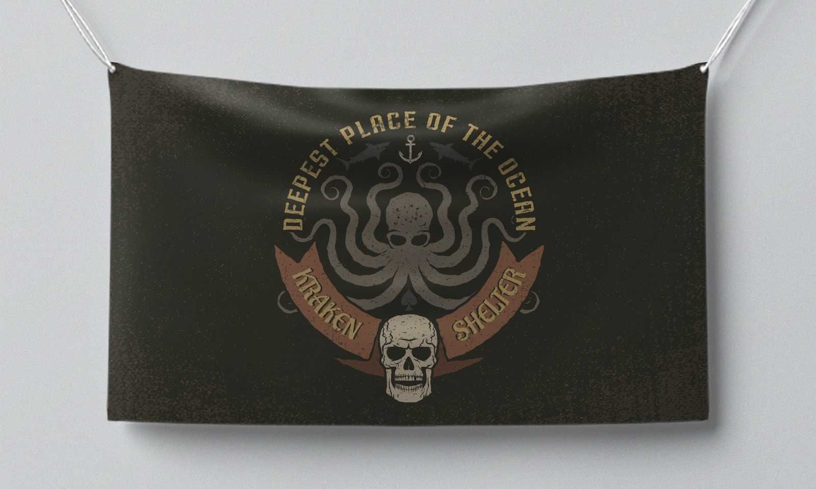 Пиратско знаме 120х70 см - различни дизайни и размери