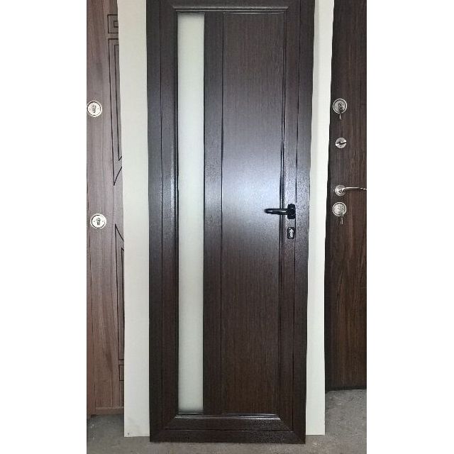 Алуминиева врата, врата за баня венге