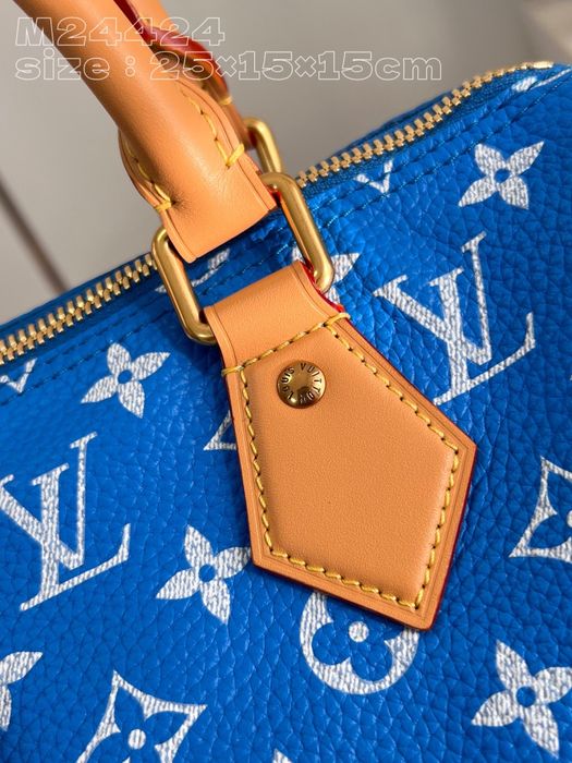 Geanta Louis Vuitton Speedy 25cm blue, tip Premium