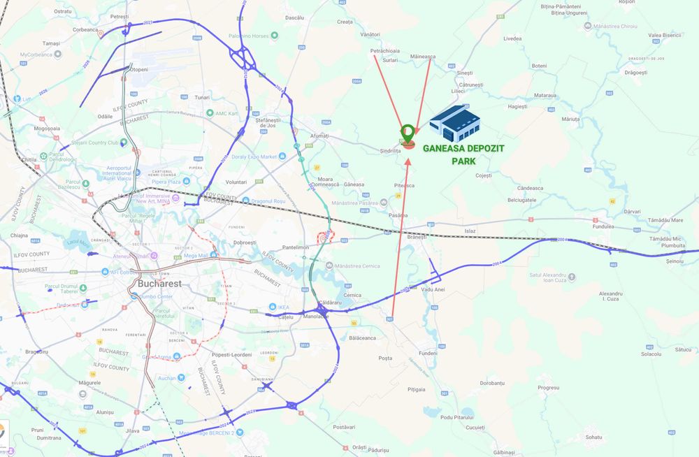 Hala 600 m²  –Afumați/Autostradă A0