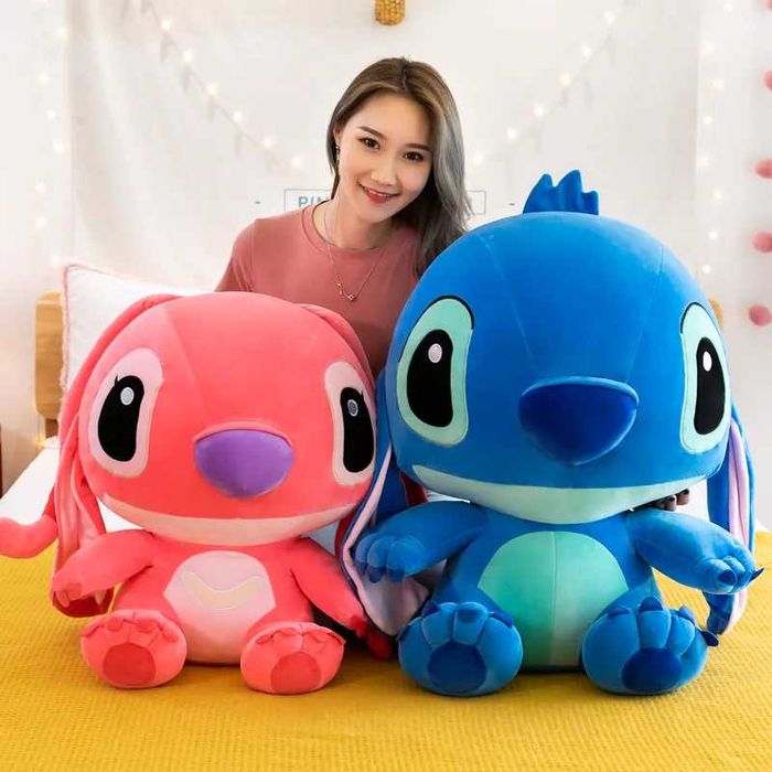 Плюшена играчка Lilo Stitch, 55см, Лило Стич плюшени, Плюшен Стич
