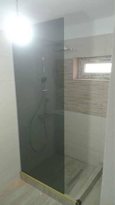 Paravan cabina dus sticla securizat ,negru fumuriu