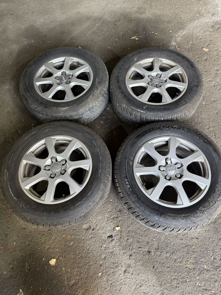 Джанти с гуми 235.65.17 DUNLOP audi q5  оригинални
