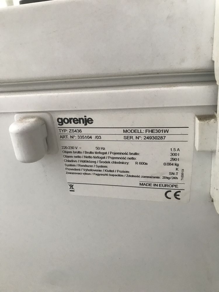 Lada frigorifera  gorenje 300l