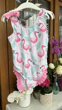 Costum baie cu flamingo