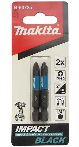 Ударен накрайник магнитен PH2/PZ2x50mm 2 бр. Impact Black Makita