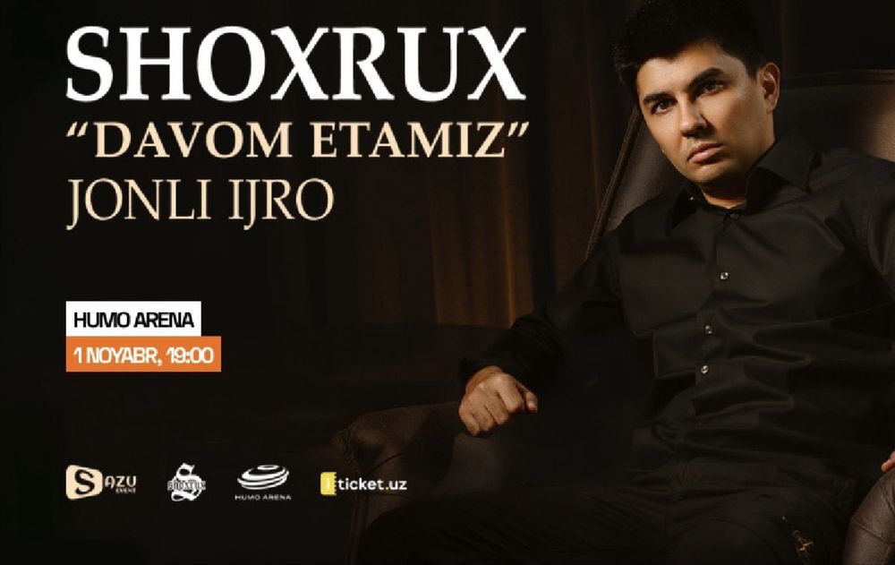 Shoxrux Шохрух konsert (коцерт билет) fan zona фан зона bilet билет