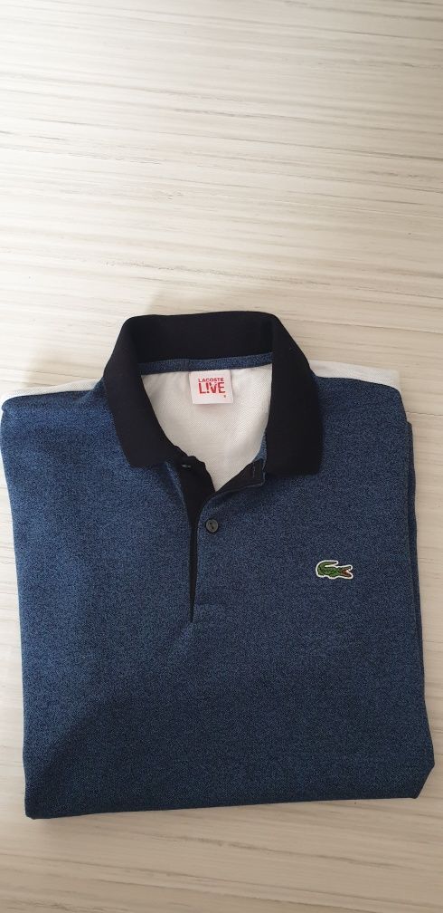 Lacoste LIVE! Pique Cotton Mens Size 3 - S НОВО ОРИГИНАЛ Мъжка тениска