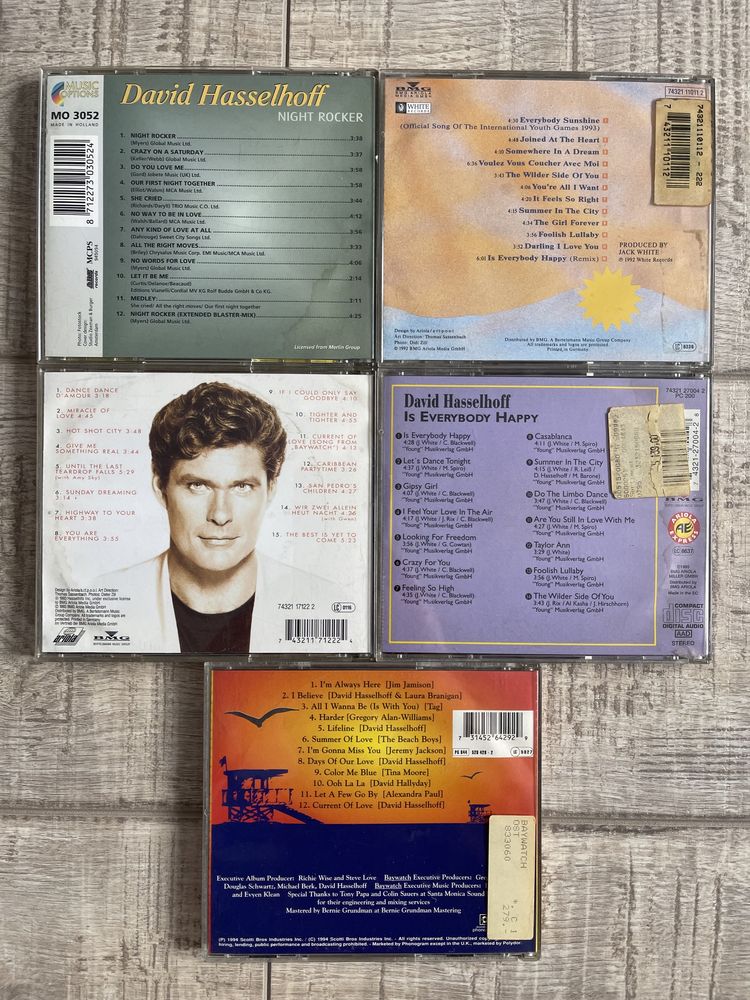 Cd-uri originale David Hasselhoff & East 17