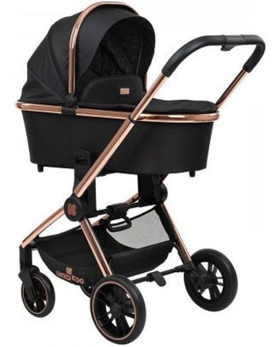 Детска комбинирана количка KikkaBoo - Vicenza Premium, черна