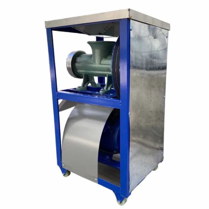 Професионална чугунена месомелачка №32 с електромотор, двоен ремък