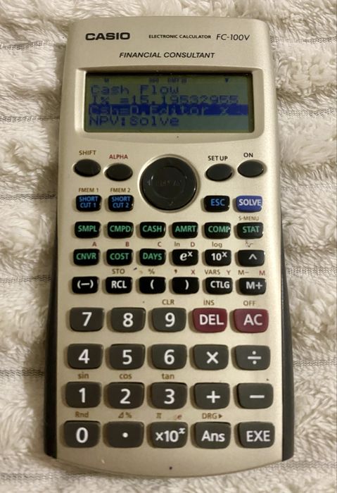 Calculator financiar Casio FC 100V - examene ASE, banca, economie