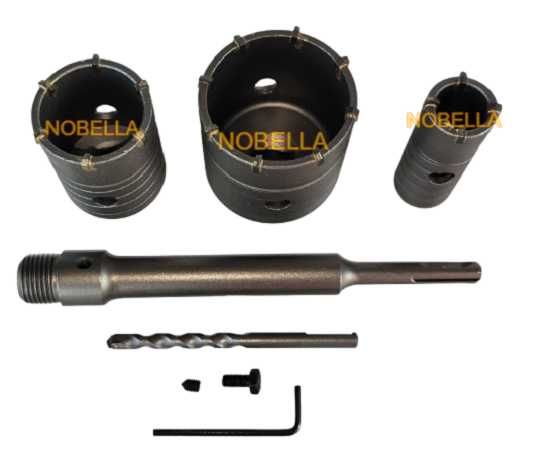 КОМПЛЕКТ универсални видиеви БОРКОРОНИ Ø 30, 50 и 65 мм.