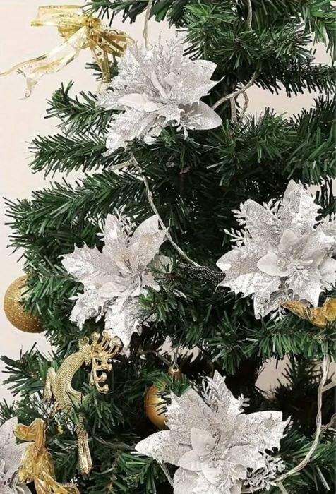 Цветы на ёлку.