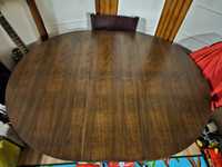 Дървена разгъваема трапезна маса