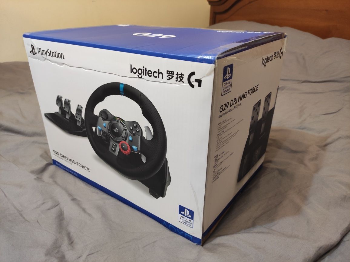 Игровой руль Logitech G29 Driving Force Racing Wheel чёрный