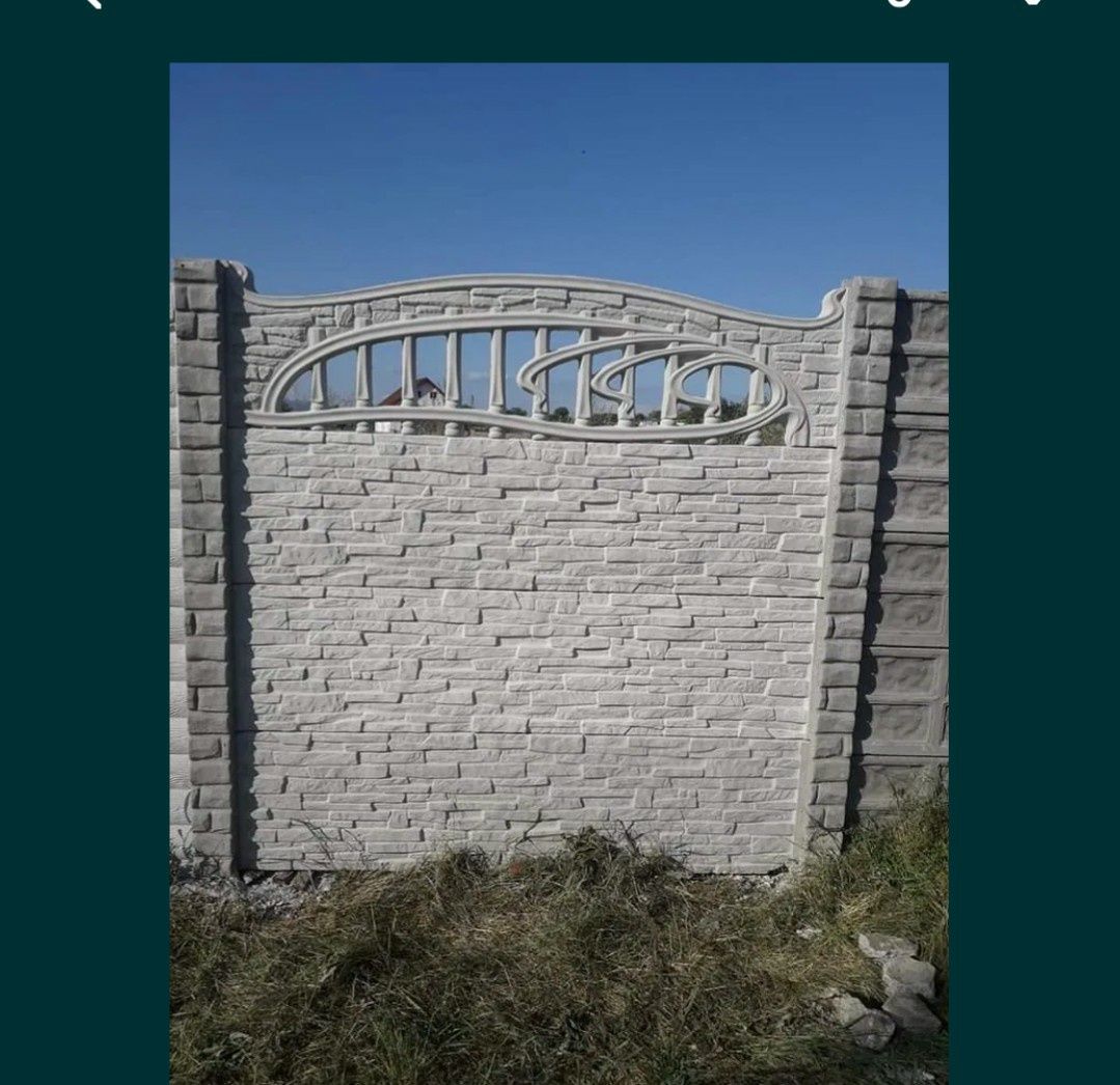 Gard de placi din beton
