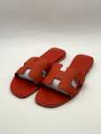 Hermes Slides Woman Red