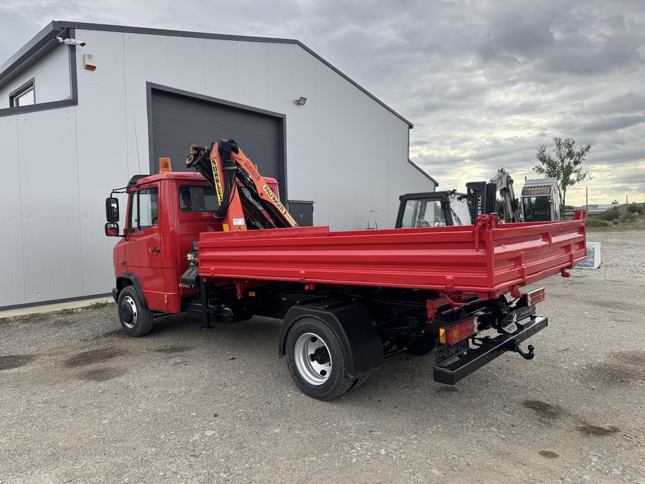 Mercedes Vario 815 basculabil trilateral, macara !
