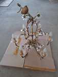 Candelabru antice cu flori, 6 brate