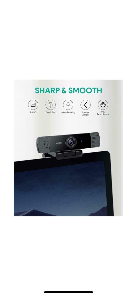 Camera web Aukey 1080p Dual-HDMicrophone