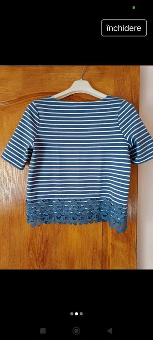 Tricou cu dantela